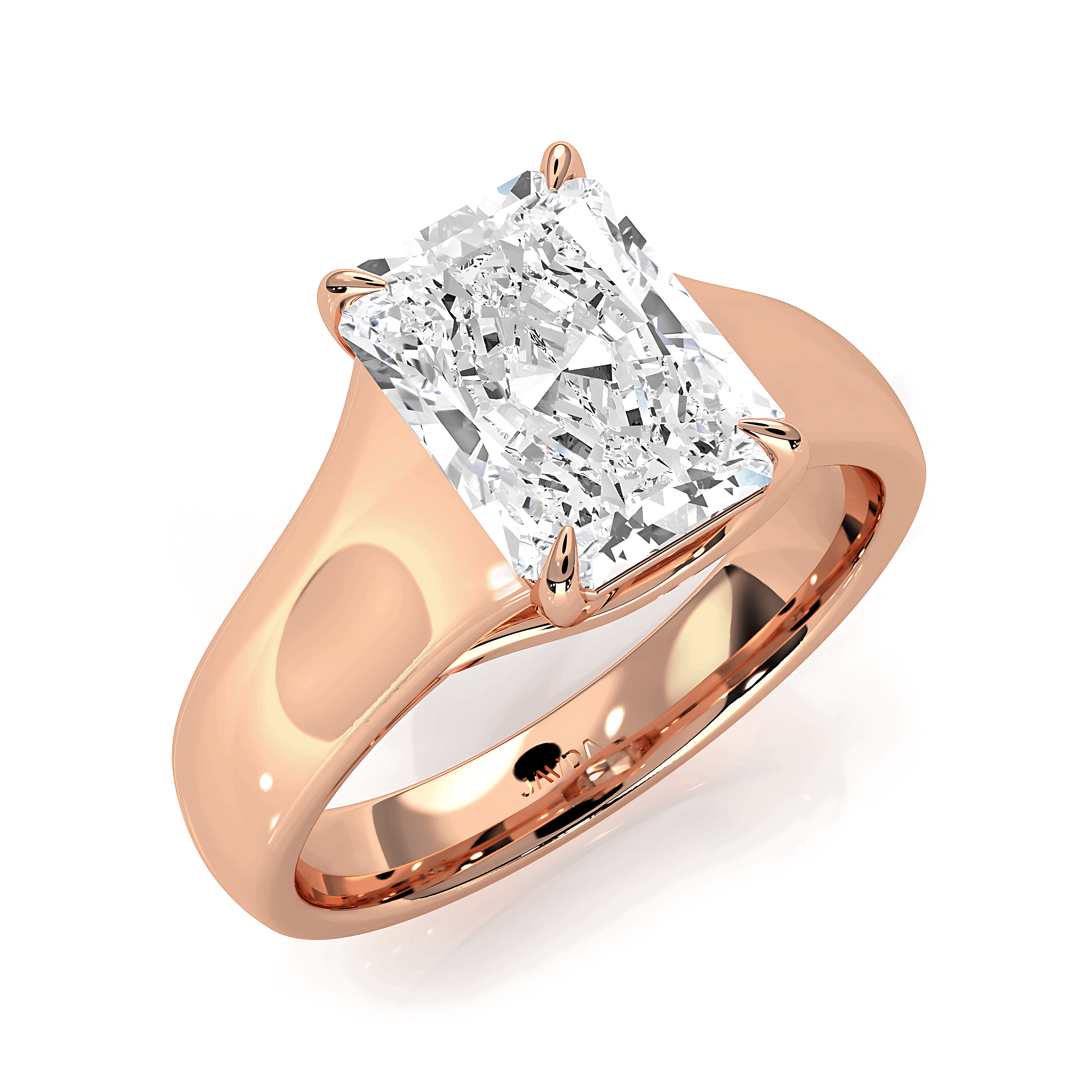 5g Trellis Solitaire Lab Grown Diamond IGI Certified Engagement 5.5mm Ring 1.00 Ctw.